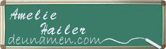 Amelie Hailer Visitenkarte